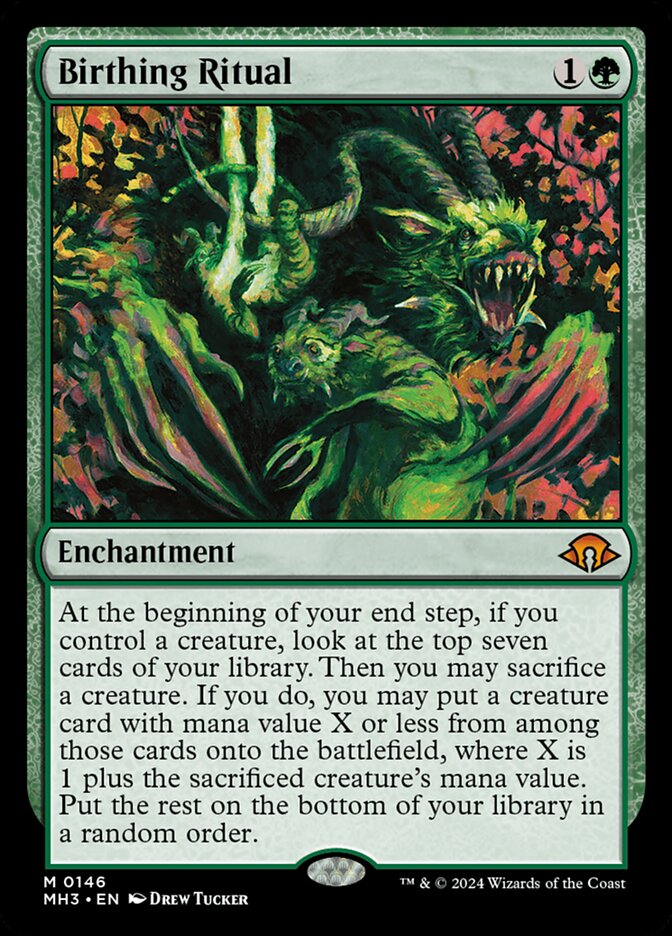 Magic the Gathering Card - Birthing Ritual - MTG Circle