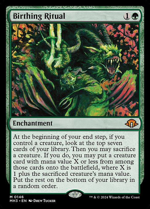 Magic the Gathering Card - Birthing Ritual - MTG Circle