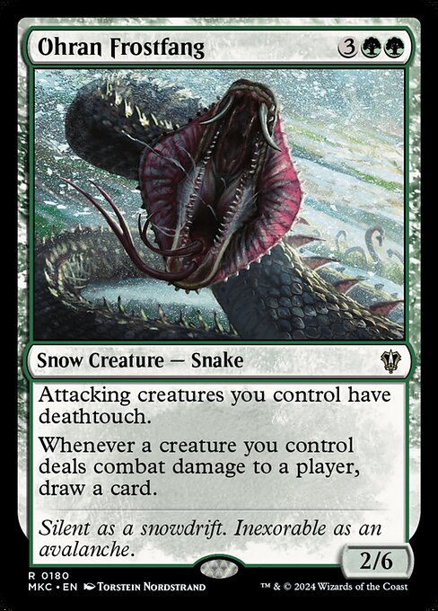 Magic the Gathering Card - Ohran Frostfang - MTG Circle
