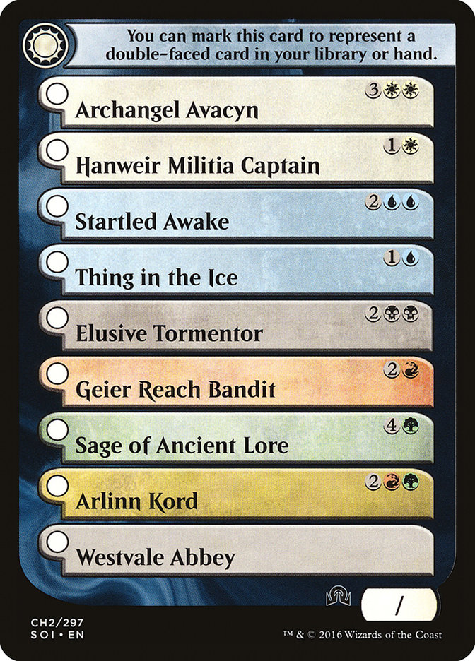 Magic the Gathering Card - Shadows Over Innistrad Checklist 2 - MTG Circle