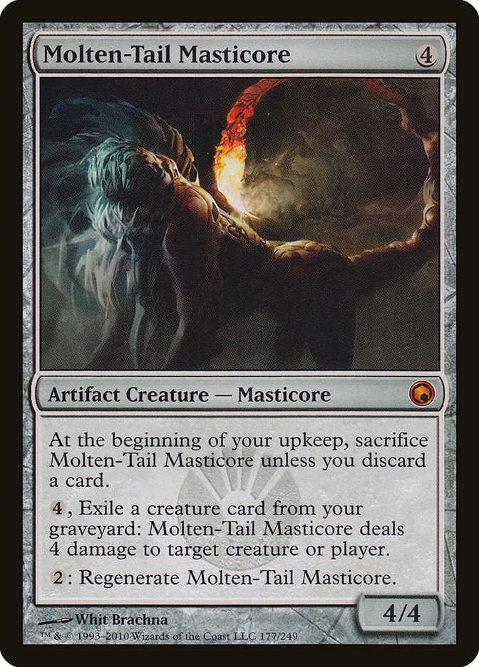Magic the Gathering Card - Molten-Tail Masticore - MTG Circle