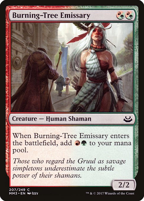 Magic the Gathering Card - Burning-Tree Emissary - MTG Circle