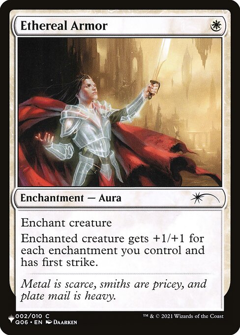 Magic the Gathering Card - Ethereal Armor - MTG Circle