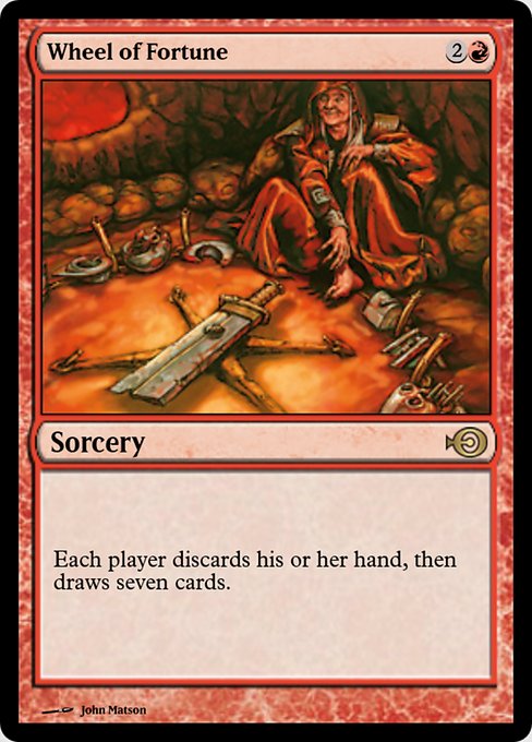 Magic the Gathering Card - Wheel of Fortune - MTG Circle