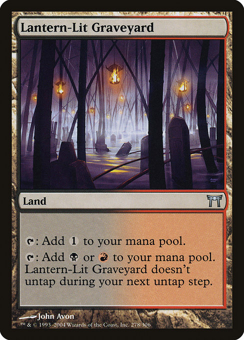 Magic the Gathering Card - Lantern-Lit Graveyard - MTG Circle