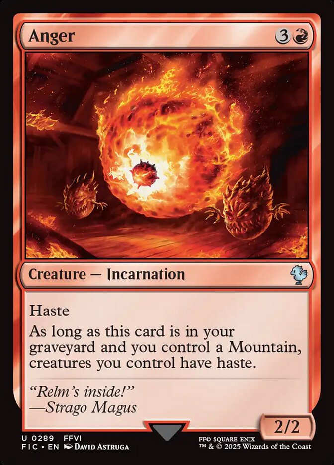 Magic the Gathering Card - Anger - MTG Circle
