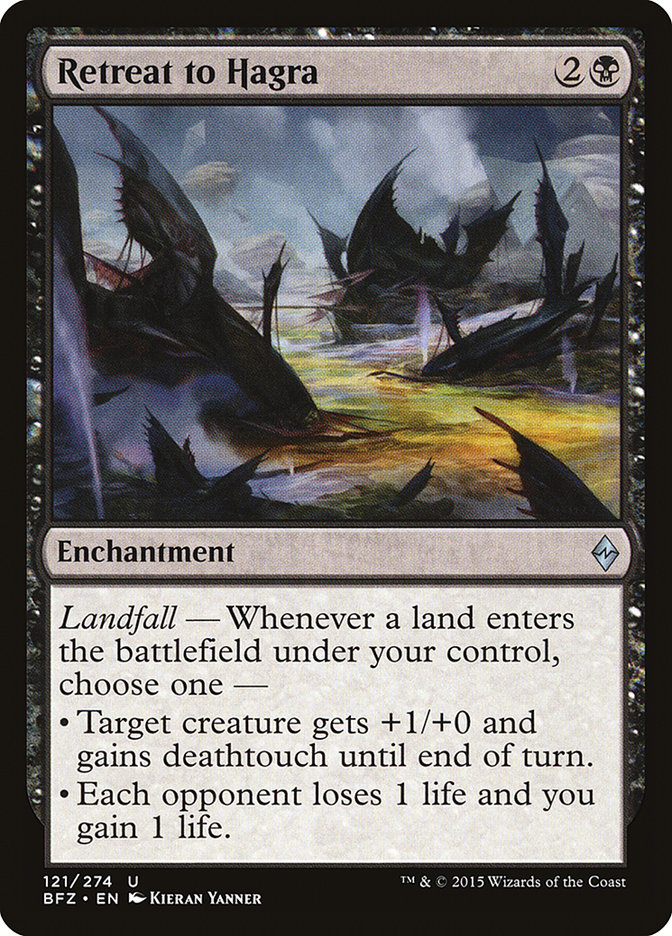Magic the Gathering Card - Retreat to Hagra - MTG Circle