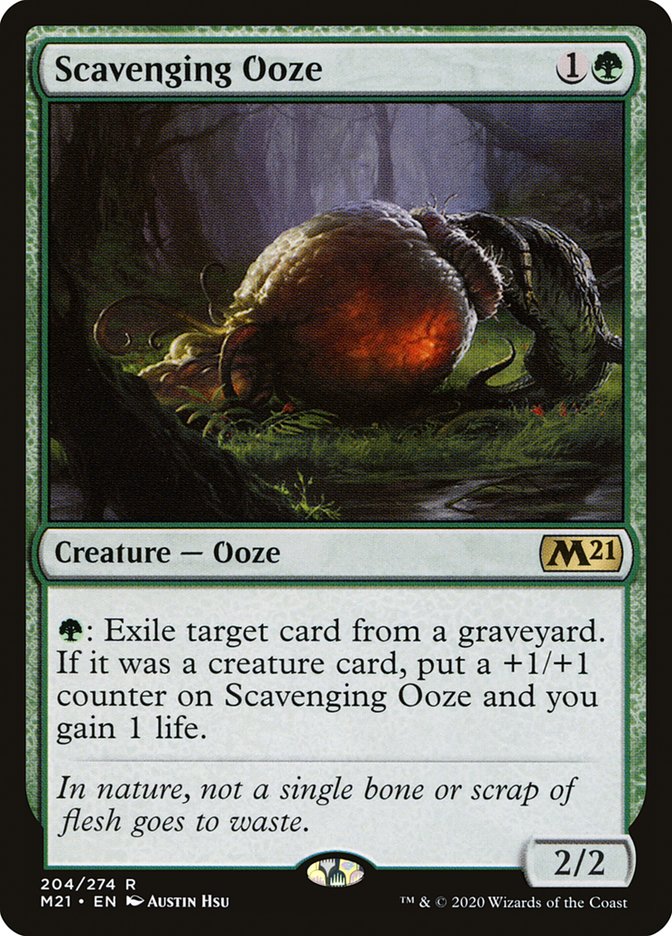 Magic the Gathering Card - Scavenging Ooze - MTG Circle