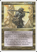 Magic the Gathering Card - Dakkon Blackblade - MTG Circle