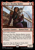 Magic the Gathering Card - Kari Zev, Skyship Raider - MTG Circle