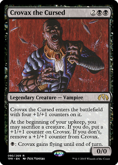 Magic the Gathering Card - Crovax the Cursed - MTG Circle