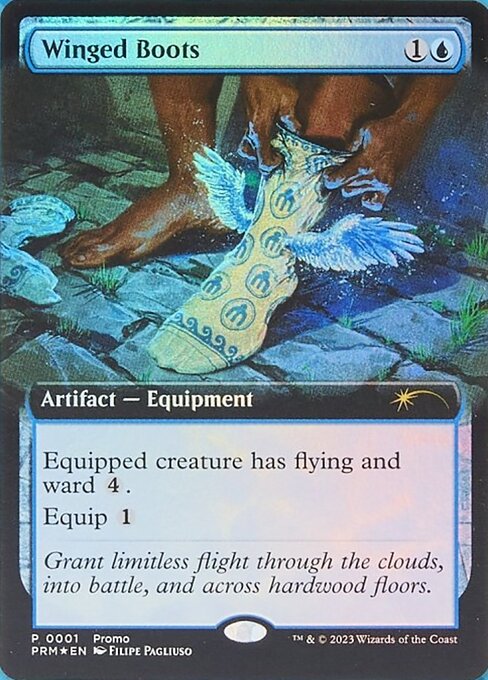 Magic the Gathering Card - Winged Boots - MTG Circle