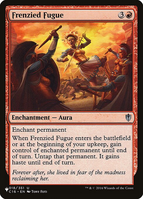 Magic the Gathering Card - Frenzied Fugue - MTG Circle