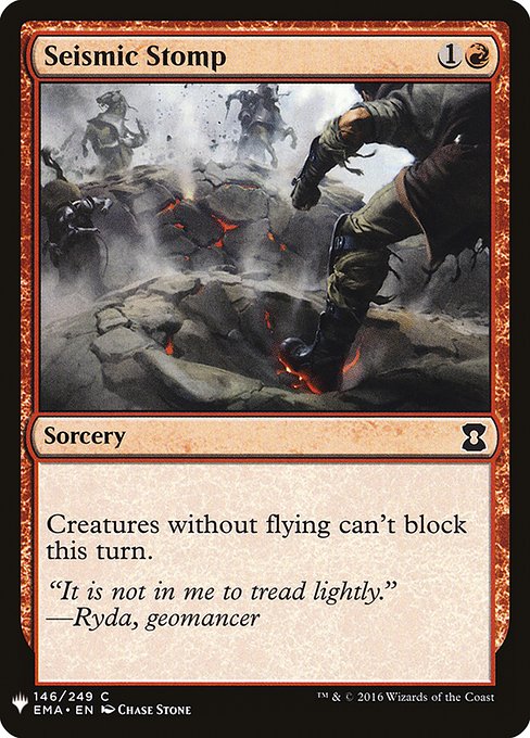 Magic the Gathering Card - Seismic Stomp - MTG Circle