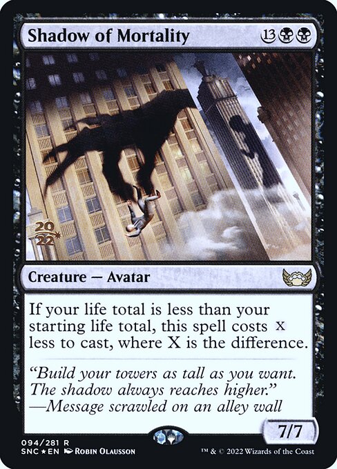 Magic the Gathering Card - Shadow of Mortality - MTG Circle