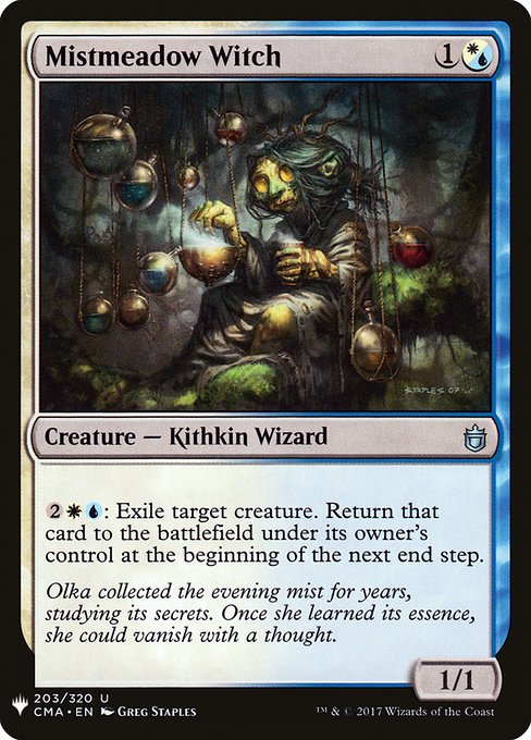 Magic the Gathering Card - Mistmeadow Witch - MTG Circle