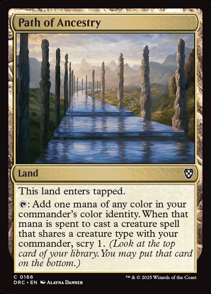 Magic the Gathering Card - Path of Ancestry - MTG Circle