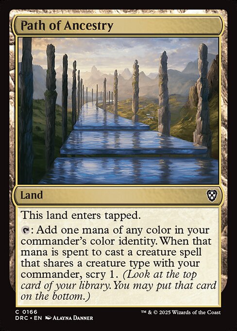 Magic the Gathering Card - Path of Ancestry - MTG Circle