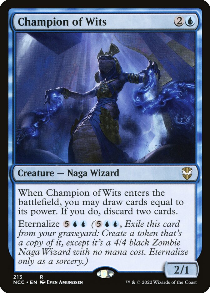 Magic the Gathering Card - Champion of Wits - MTG Circle