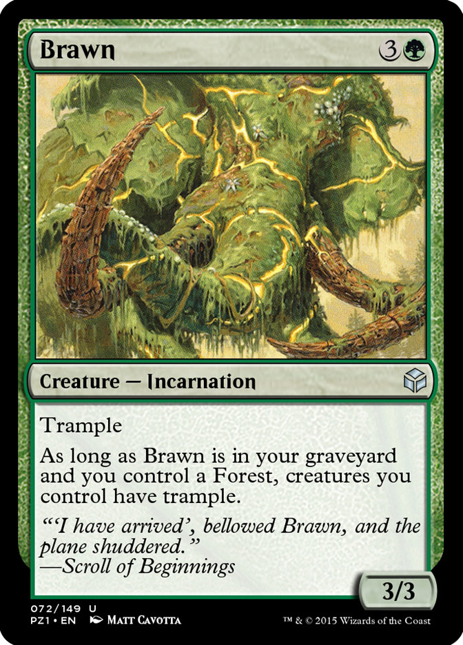 Magic the Gathering Card - Brawn - MTG Circle