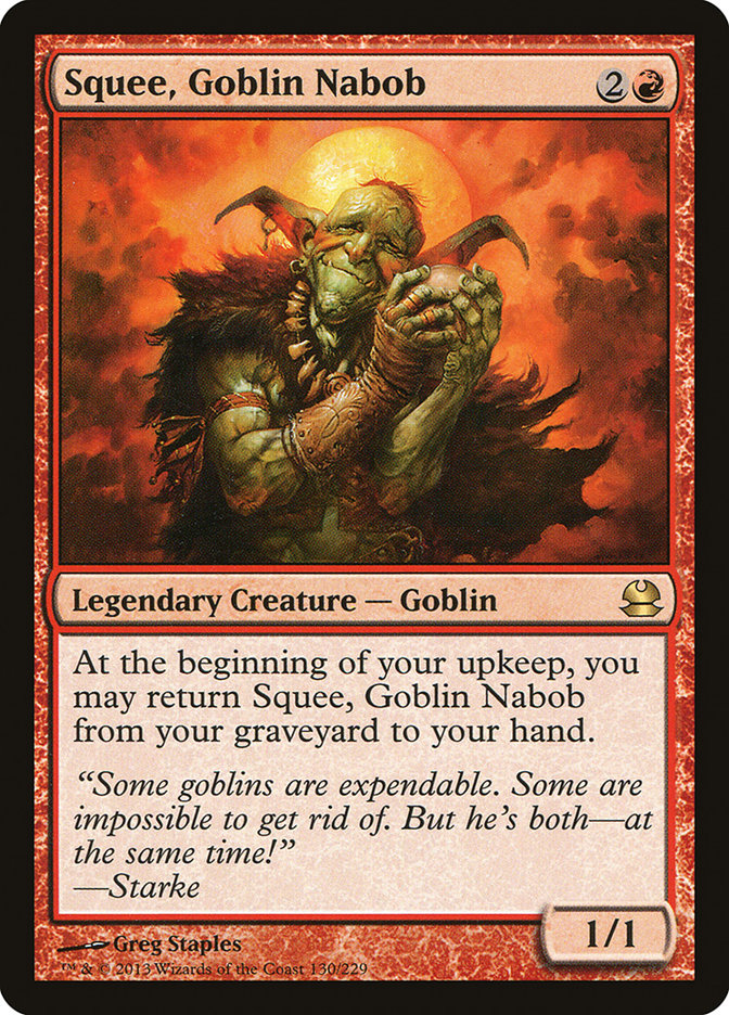 Magic the Gathering Card - Squee, Goblin Nabob - MTG Circle
