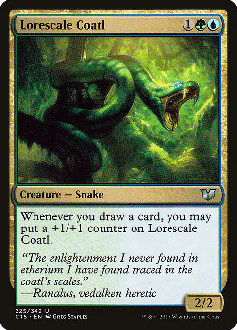 Magic the Gathering Card - Lorescale Coatl - MTG Circle
