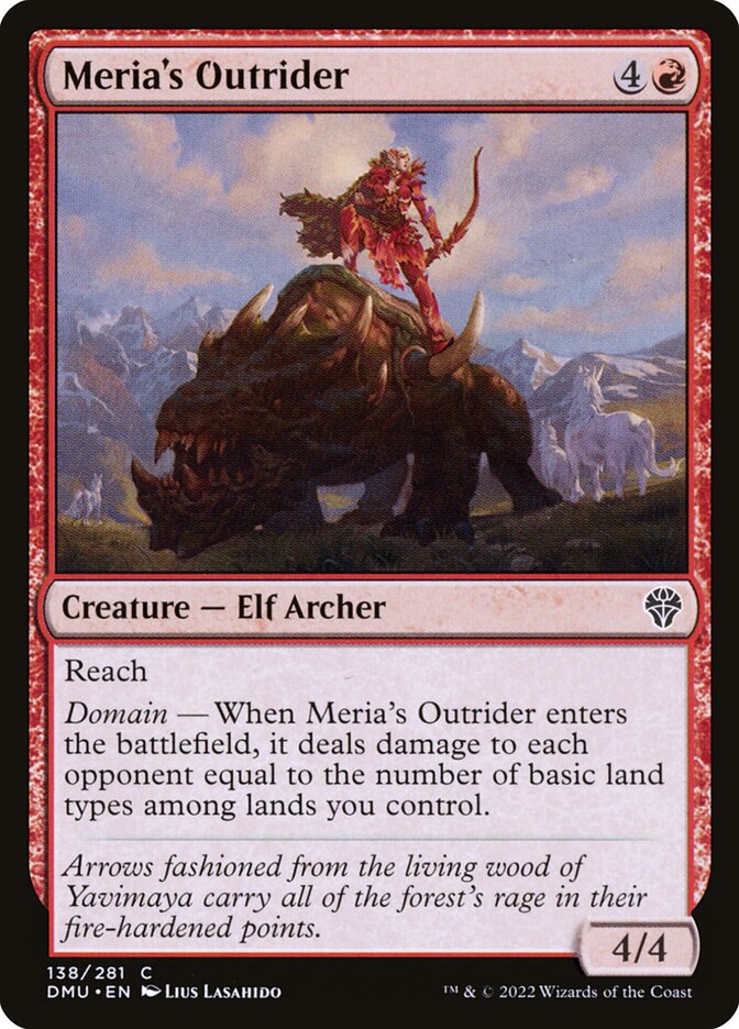 Magic the Gathering Card - Meria's Outrider - MTG Circle