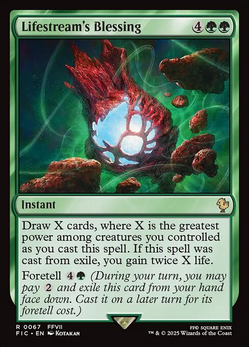Magic the Gathering Card - Lifestream's Blessing - MTG Circle