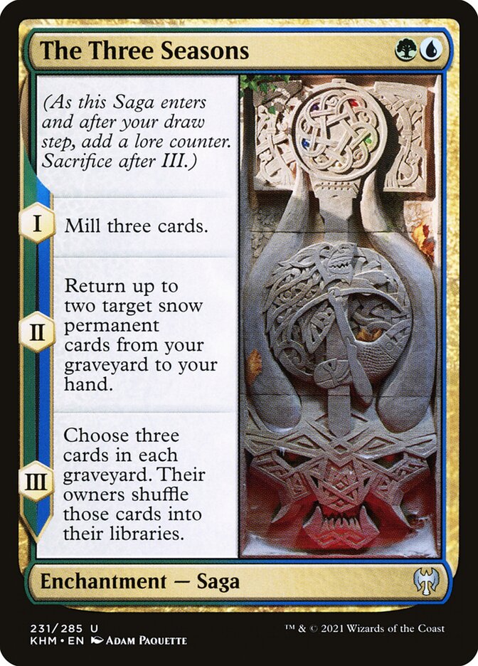 Magic the Gathering Card - The Three Seasons - MTG Circle