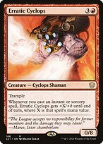 Magic the Gathering Card - Erratic Cyclops - MTG Circle
