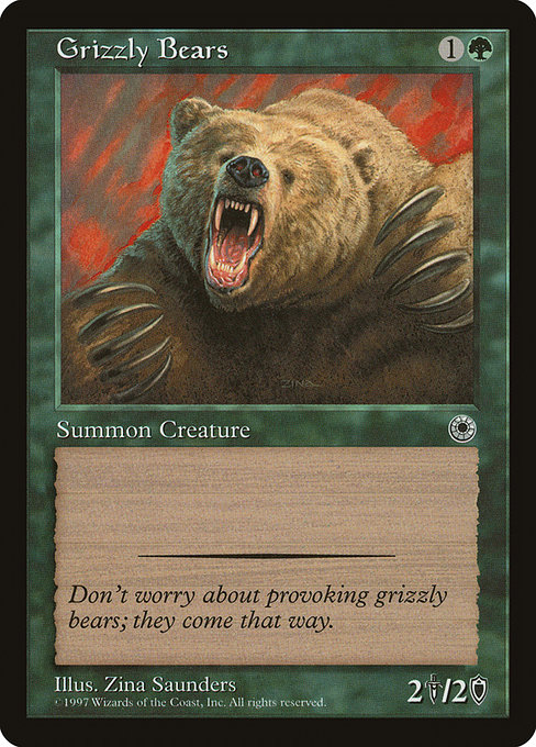 Magic the Gathering Card - Grizzly Bears - MTG Circle