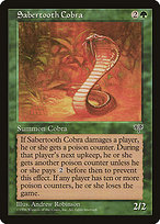 Magic the Gathering Card - Sabertooth Cobra - MTG Circle