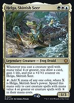 Magic the Gathering Card - Helga, Skittish Seer - MTG Circle