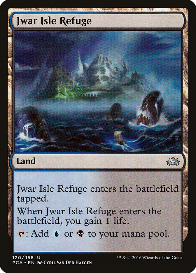 Magic the Gathering Card - Jwar Isle Refuge - MTG Circle