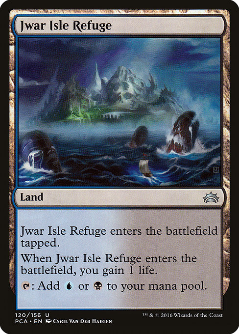Magic the Gathering Card - Jwar Isle Refuge - MTG Circle
