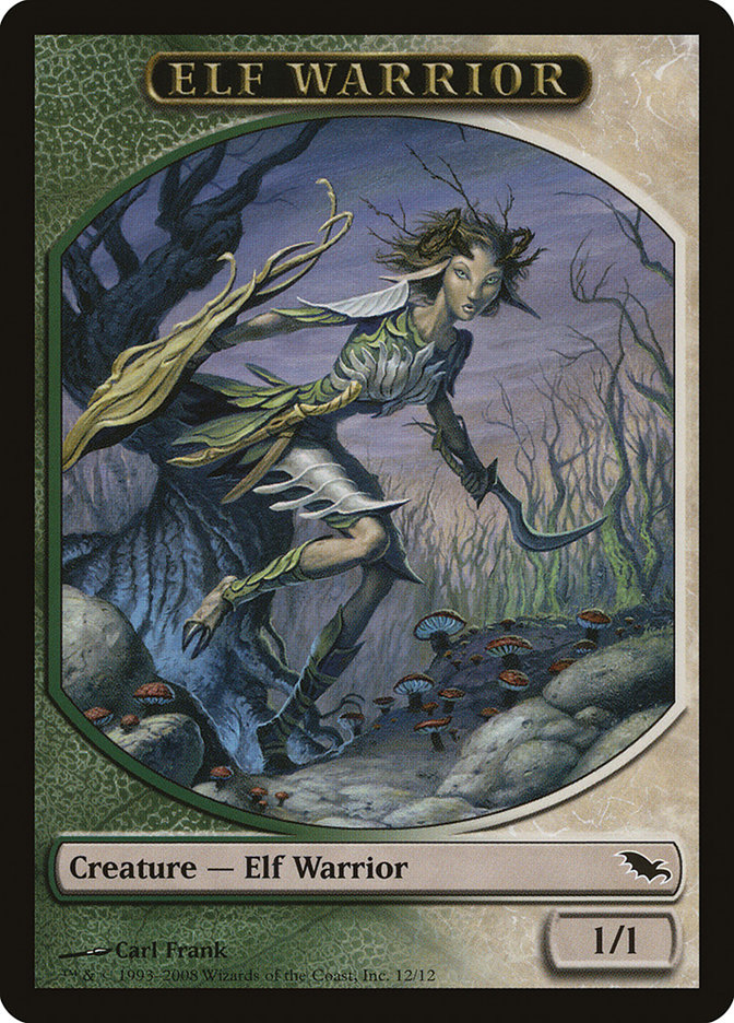 Magic the Gathering Card - Elf Warrior - MTG Circle