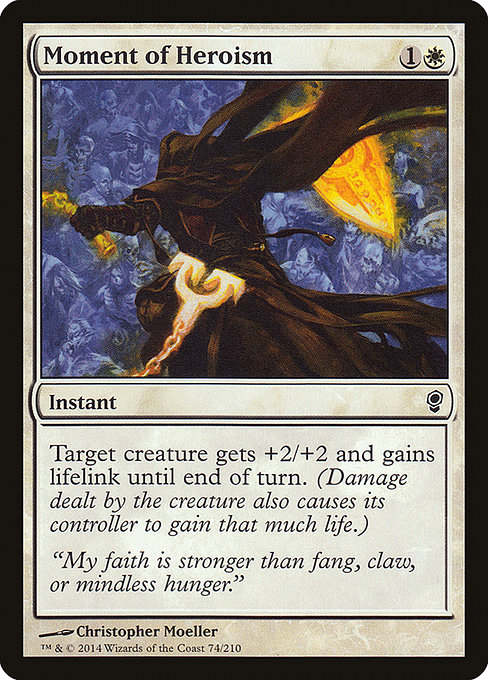 Magic the Gathering Card - Moment of Heroism - MTG Circle