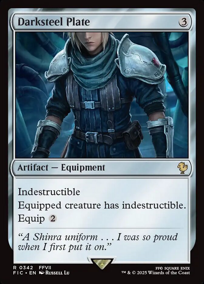Magic the Gathering Card - Darksteel Plate - MTG Circle