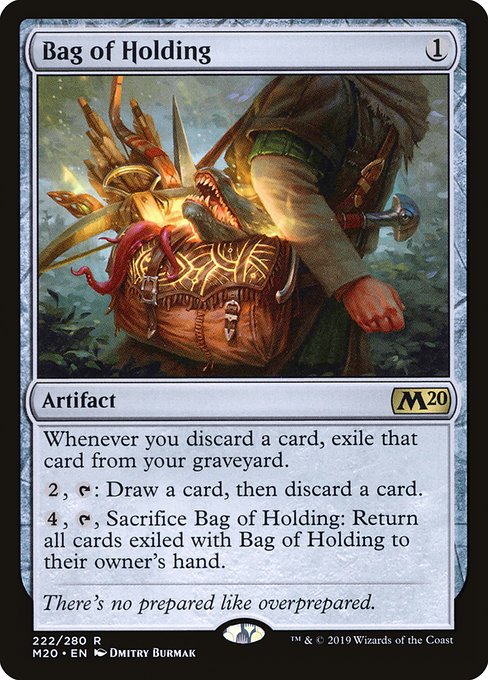Magic the Gathering Card - Bag of Holding - MTG Circle