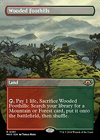 Magic the Gathering Card - Wooded Foothills - MTG Circle