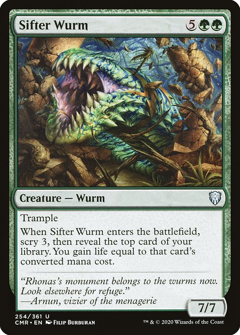 Magic the Gathering Card - Sifter Wurm - MTG Circle
