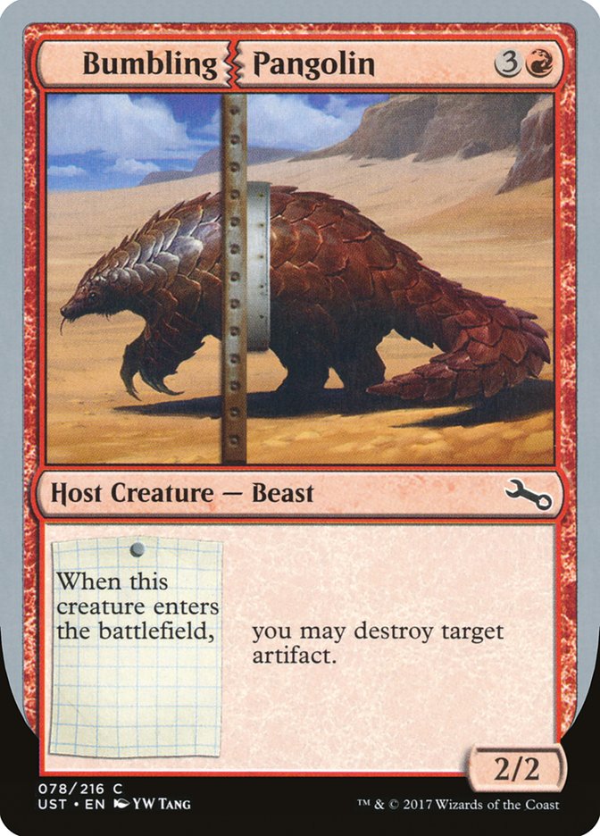 Magic the Gathering Card - Bumbling Pangolin - MTG Circle