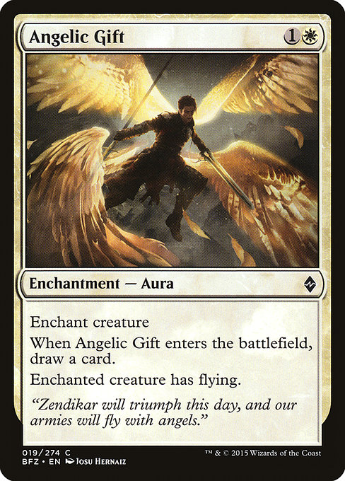 Magic the Gathering Card - Angelic Gift - MTG Circle