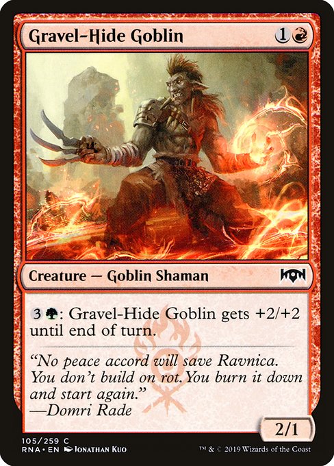 Magic the Gathering Card - Gravel-Hide Goblin - MTG Circle