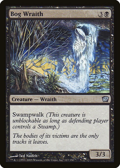 Magic the Gathering Card - Bog Wraith - MTG Circle