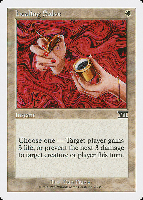Magic the Gathering Card - Healing Salve - MTG Circle