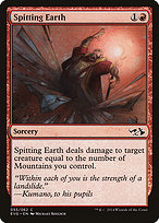 Magic the Gathering Card - Spitting Earth - MTG Circle