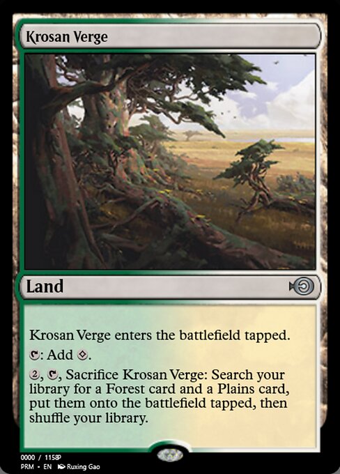 Magic the Gathering Card - Krosan Verge - MTG Circle