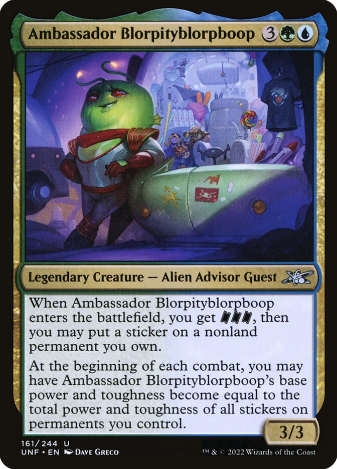 Magic the Gathering Card - Ambassador Blorpityblorpboop - MTG Circle