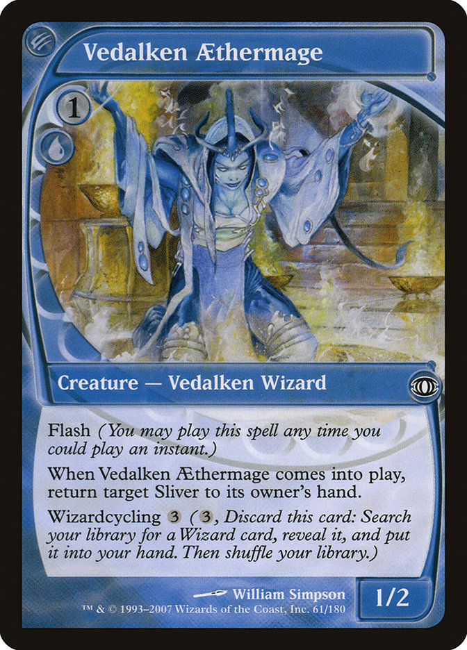 Magic the Gathering Card - Vedalken Aethermage - MTG Circle